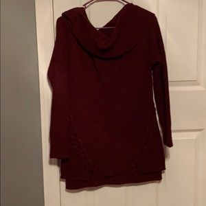 Maternity scoop neck sweater